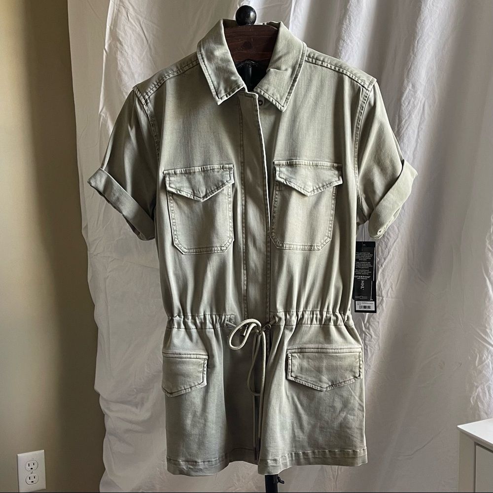 Women’s Fall jacket with drawstring Safari Green, medium, large, extra large NWT